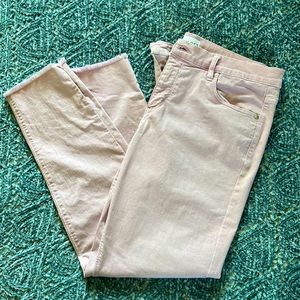 Loft Frayed Pink Modern Skinny Jeans